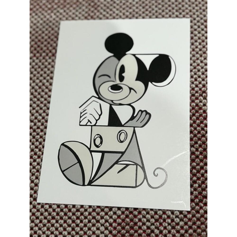 Disney Mickey Mouse Postcard Print Special Edition Disney Rewards Abstract Art